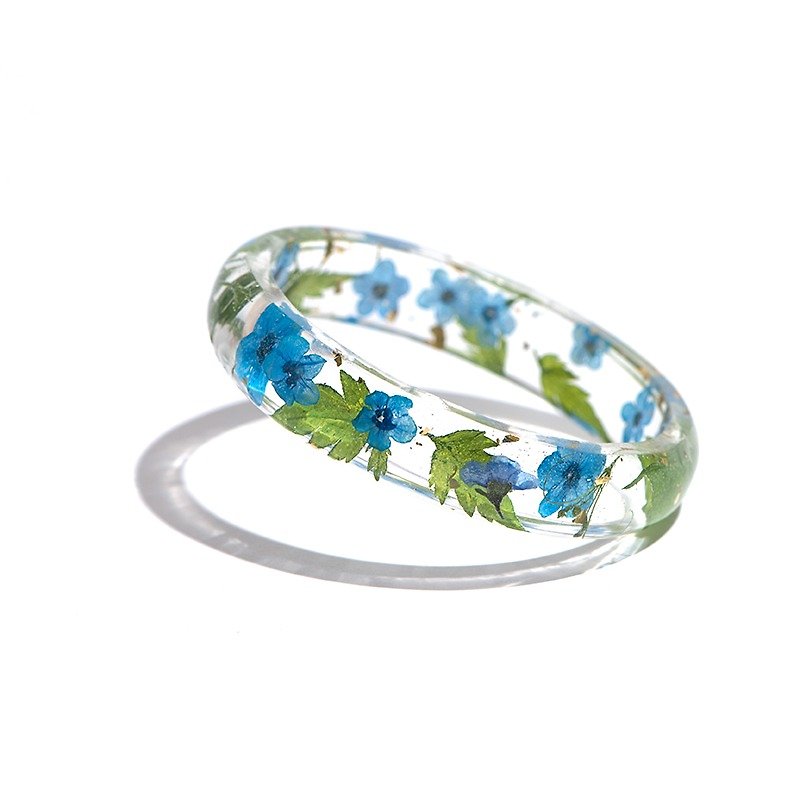 Constellation series [Virgo] - Cloris Gift eternal flower bracelet - สร้อยข้อมือ - พืช/ดอกไม้ สีน้ำเงิน