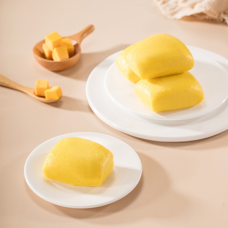 Meiji Mantou Sweet Potato Pumpkin Low Sugar Rice Mantou 6pcs in a box - Other - Other Materials Yellow