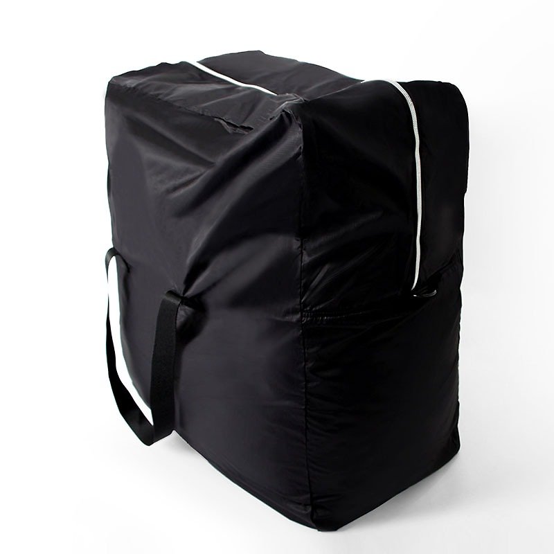 超大容量收納袋．黑 - 側背包/斜孭袋 - 聚酯纖維 黑色
