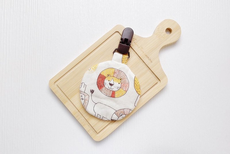 Lion King Round Ping An Talisman Bag Ping An Talisman Bag Incense Bag Mid-Moon Gift Ping An (Fu Bag) - Omamori - Cotton & Hemp 