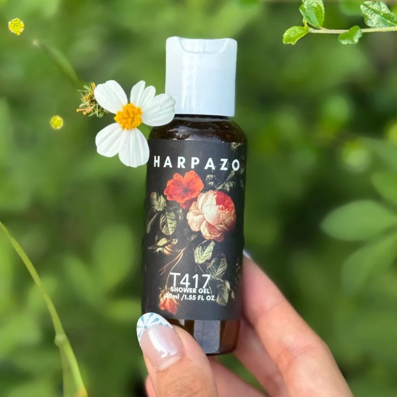 T417 旅行裝沐浴露 50ml 晚香玉、茉莉花香旅行裝可放包包上機 - 保養/沐浴旅行組 - 精油 綠色