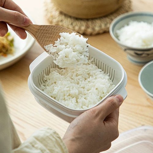 日本霜山 SHIMOYAMA 日本霜山 微波蒸煮冷凍米飯保鮮盒-400ml-3入