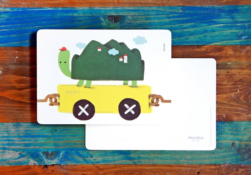mumu Universal Card/Postcard-Little Turtle - การ์ด/โปสการ์ด - กระดาษ หลากหลายสี