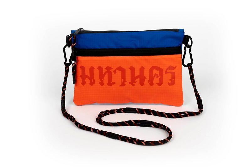 Mahanakhon กระเป๋าสะพายข้างลายมหานคร - สีส้ม - อื่นๆ - วัสดุกันนำ้ สีส้ม