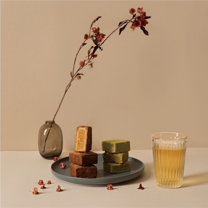 [Mid-Autumn Gift Box] Full Moon Flower / Classic Mid-Autumn Festival - เค้กและของหวาน - อาหารสด สีส้ม