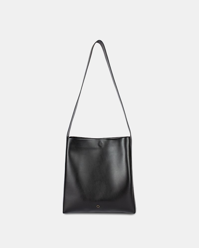 BO Pocketbook Vegan Bag (Black) - กระเป๋าถือ - หนังเทียม สีดำ