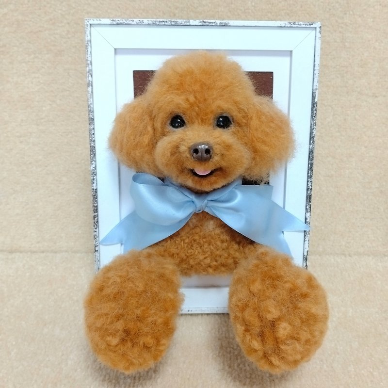 Wool felt toy poodle exclusively for Candy - อื่นๆ - ขนแกะ 