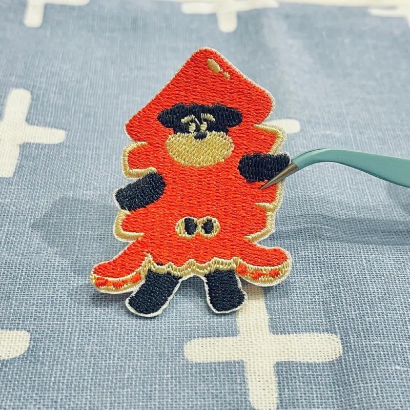 夜市狗狗  烤魷魚 - 編織/刺繡/羊毛氈/縫紉 - 繡線 紅色
