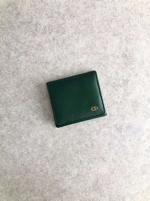 solo-vintage 【 日本直送 名牌中古包 】Christian Dior クリスチャン ディオール コインケース グリーン CD レザー vintage オールド k5byki