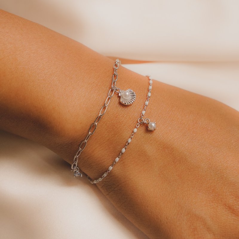 Little Pearl Satellite Bracelet - สร้อยข้อมือ - โลหะ 