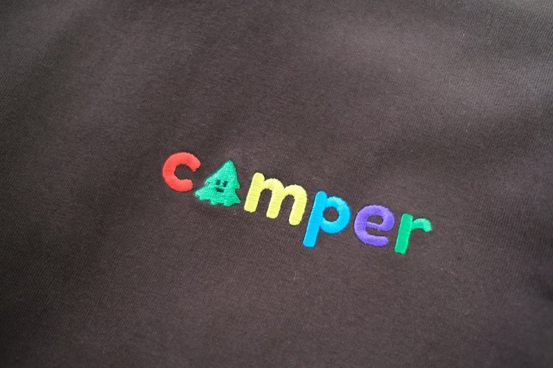 [Breaking discount] camperpuu Xiaoshu Paipai-Rainbow embroidered T-shirt - Unisex Hoodies & T-Shirts - Cotton & Hemp 