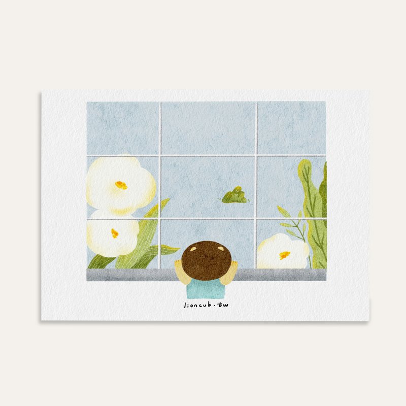 Blooming | Illustration Postcard Universal Card - Cards & Postcards - Paper 