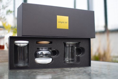 Simple Lab Experience 【福利品】限量特別版 AIRO魔法泡茶壺+RINBOs隨身外帶玻璃杯
