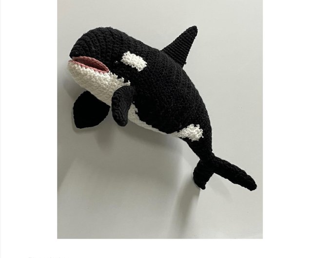 デジタル】【デジタル】かぎ針編み海洋生物シャチかわいい編み