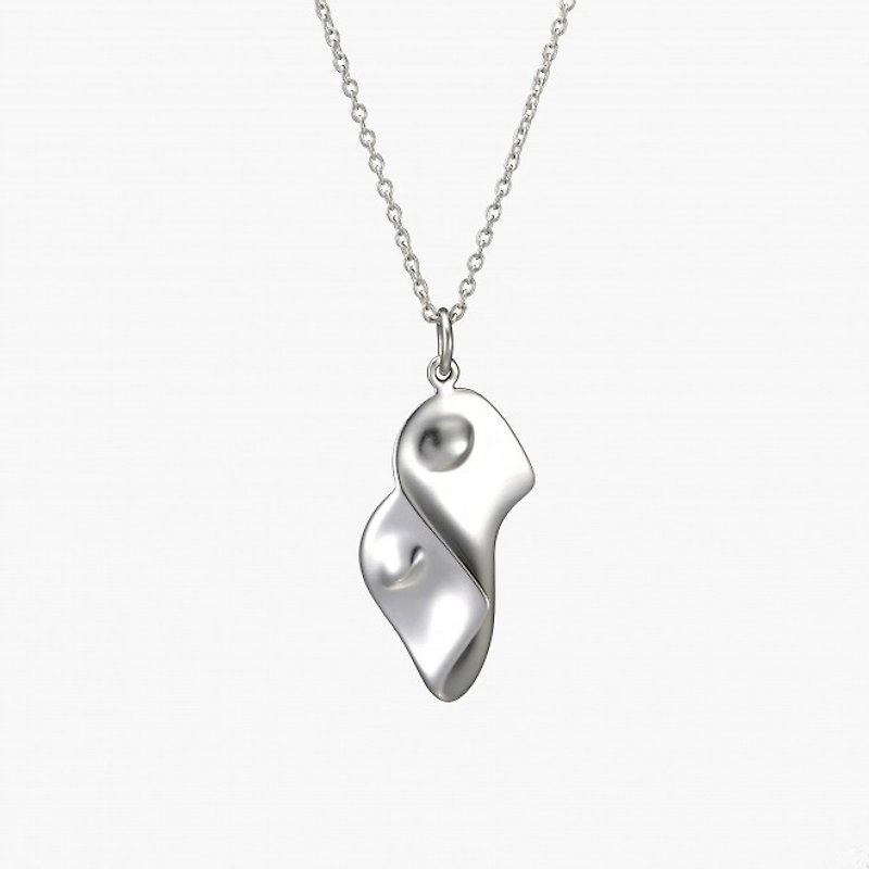 P & I handmade silver jewelry # solid sense - Picasso <Dora> small section S - สร้อยคอ - โลหะ สีเทา