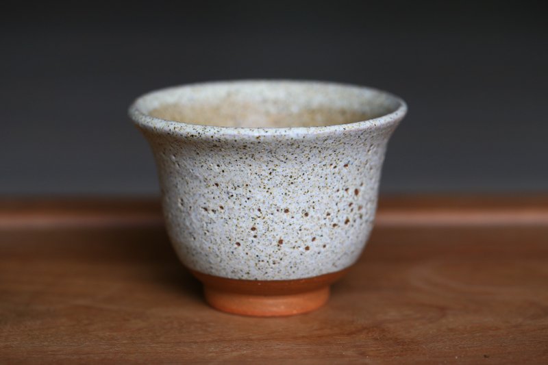 【 灰釉 】 微蟲蛀 白裡帶藍 點心杯 湯杯 二 - 其他杯子 - 陶 
