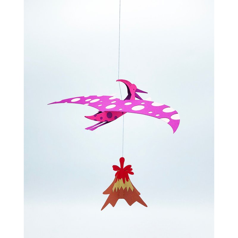 Pepamokit pteranodon 048 - Wood, Bamboo & Paper - Paper Purple