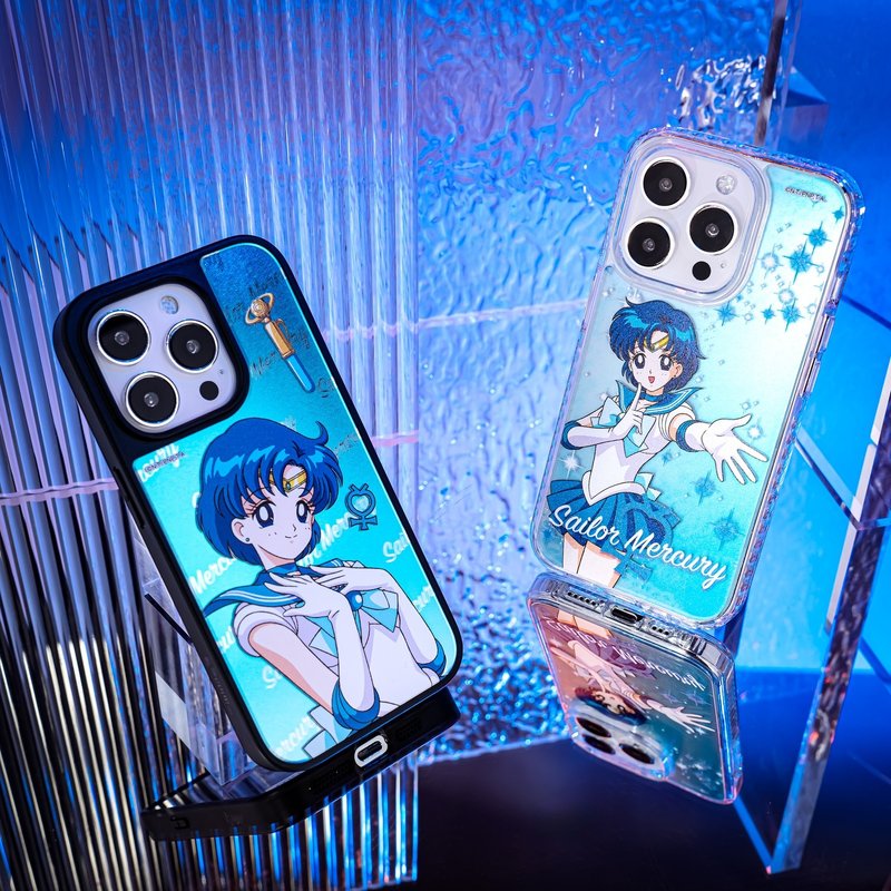 Sailor Moon - Sailor Mercury iPhone 16 Samsung s24 Golden Case/Mirror Case - Phone Cases - Plastic Multicolor