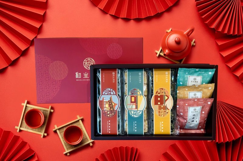 [Hesheng Royal Products] Comprehensive Gift Box Xincai - ขนมคบเคี้ยว - วัสดุอื่นๆ 