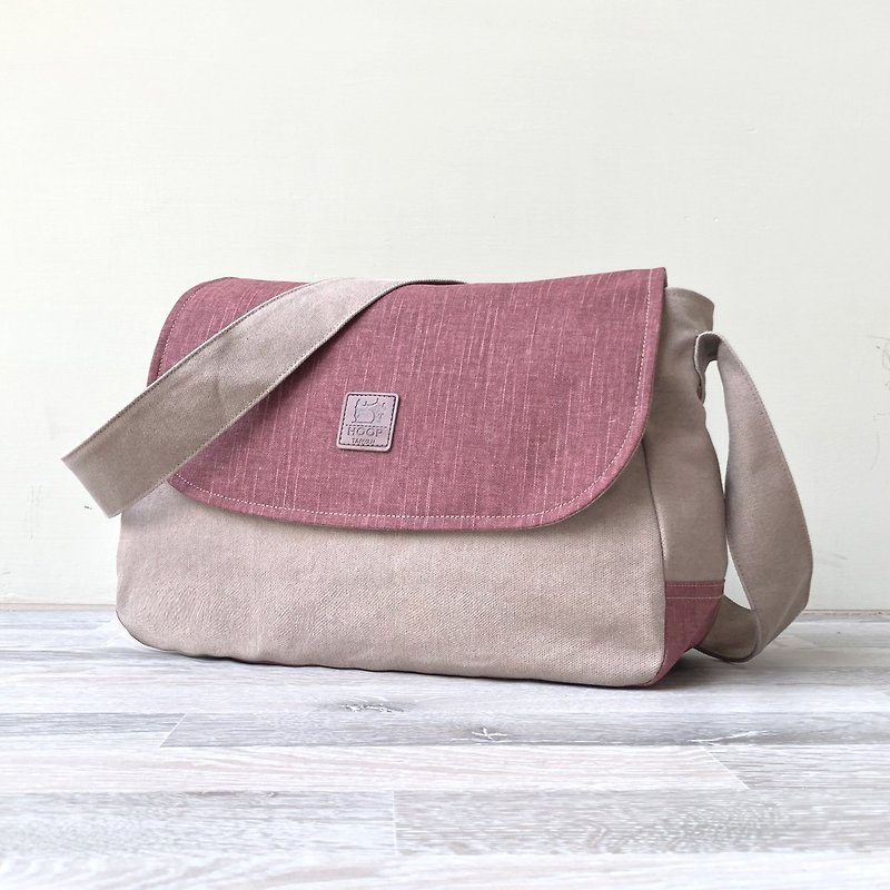 Covered cross-body bag - Messenger Bags & Sling Bags - Cotton & Hemp Khaki