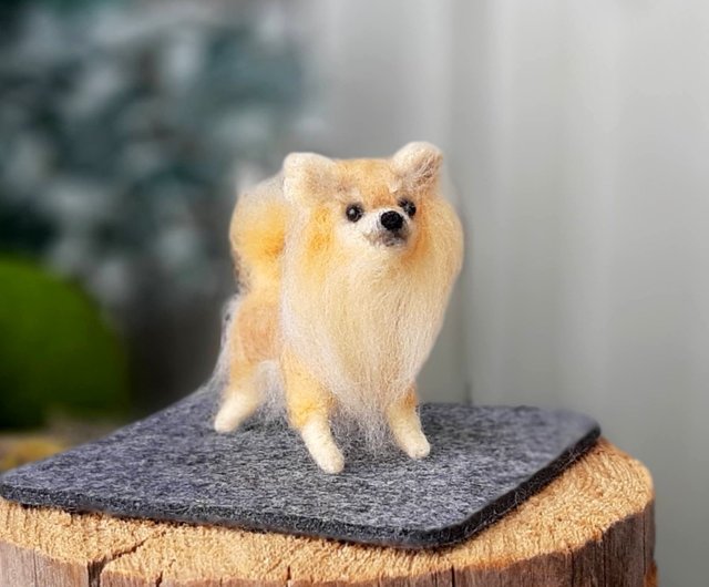 Etsuko様 犬 ポメラニアン羊毛フェルトストラップ