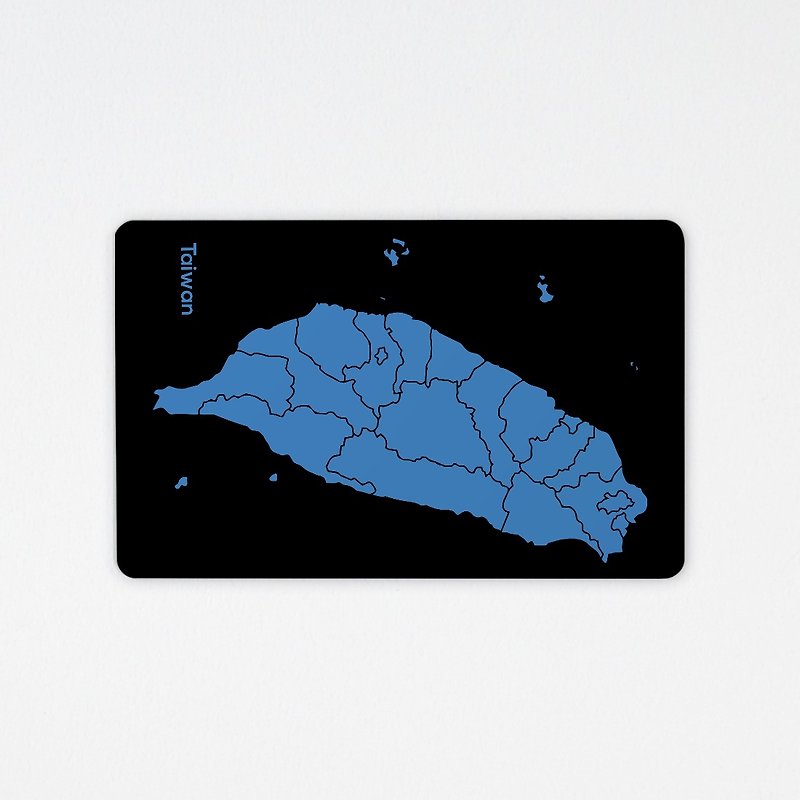 台湾地図台湾地図|チップイージーカード - その他 - その他の素材 ブルー