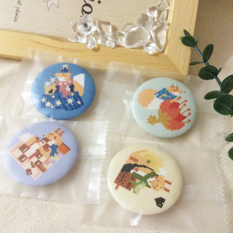 【Forest Friends】 Pixel Art Badge - Brooches - Other Materials 
