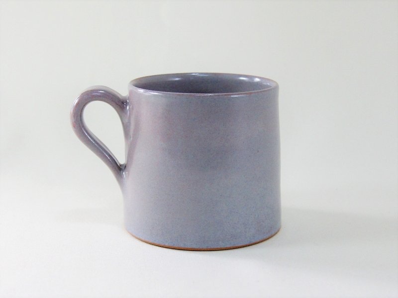 Iron coffee cup, teacup, mug, cup, mountain cup, lid - about 350ml - Mugs - Pottery Gray