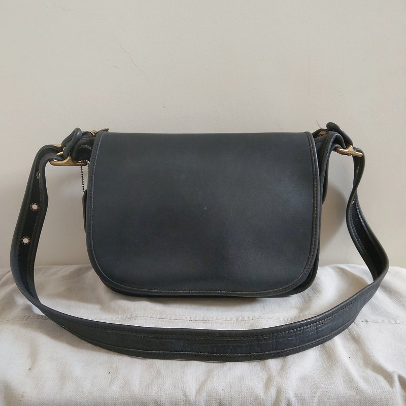 Leather bag_B021_COACH - กระเป๋าแมสเซนเจอร์ - หนังแท้ สีดำ