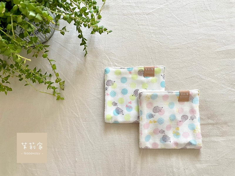 Japan Double Yarn Organic Cotton Handkerchief-Little Hedgehog - Handkerchiefs & Pocket Squares - Cotton & Hemp 