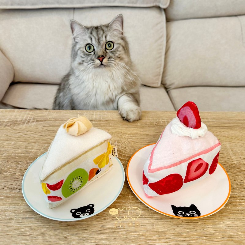 ケーキ猫ストローバッグ - おもちゃ - コットン・麻 