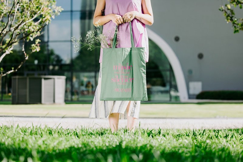 藝術家格言_柔軟棉薄包  Mozart 莫札特 水瓶座 - 手提包/手提袋 - 棉．麻 