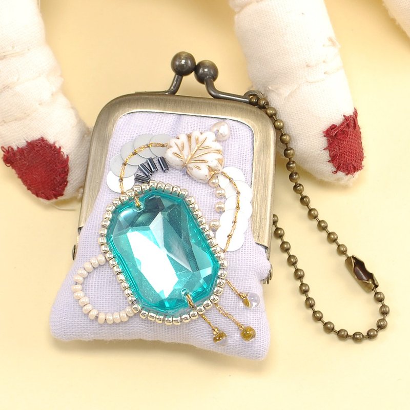 tiny purse for rings and pill,coins,accessories, purple × blue purse 41 - กระเป๋าเครื่องสำอาง - พลาสติก สีม่วง