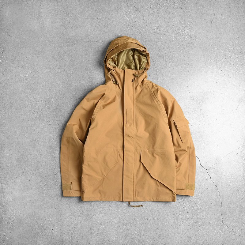 ECWCS Parka 美軍極地防寒外套 / Vintage 古著 / 歐洲軍裝 - 帽T/大學T - 其他材質 黃色