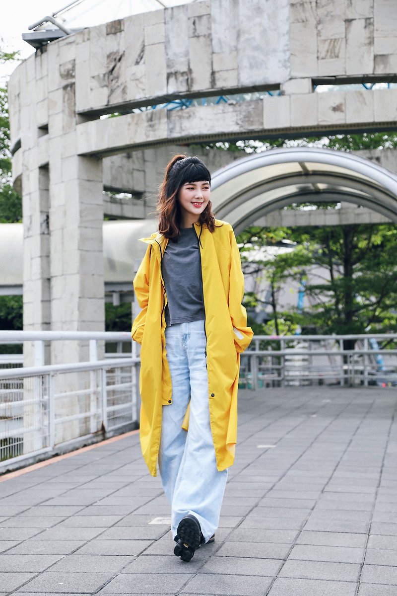 【MECOVER】All-purpose quick-drying raincoat (regular version) - Umbrellas & Rain Gear - Polyester Yellow
