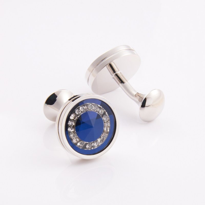 Blue Night Paris-Cufflinks - Cuff Links - Other Metals Blue