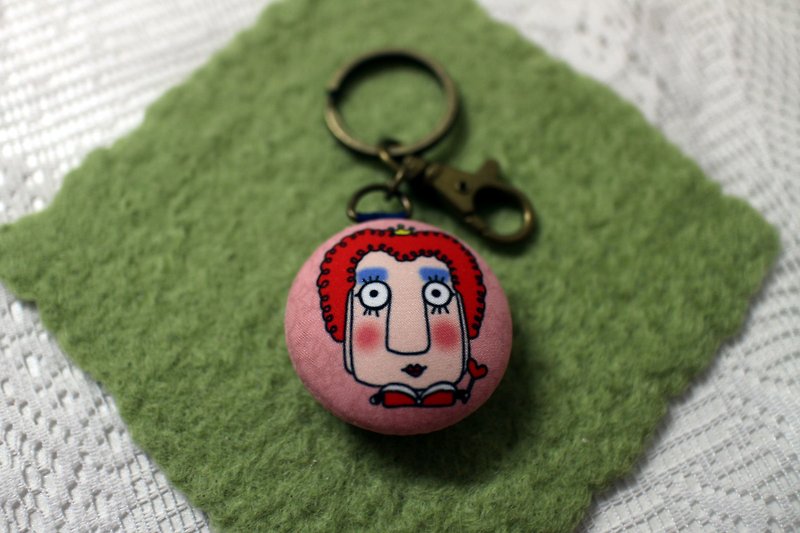 Play not tired _ Macaron key ring / ornaments (bad guy series _ Alice in Wonderland Queen of Hearts) - ที่ห้อยกุญแจ - เส้นใยสังเคราะห์ 