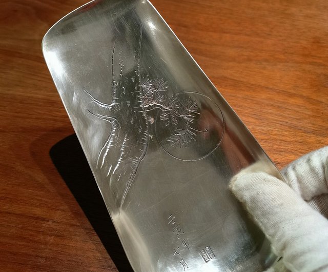 煎茶道具 純銀盃 4客 85g