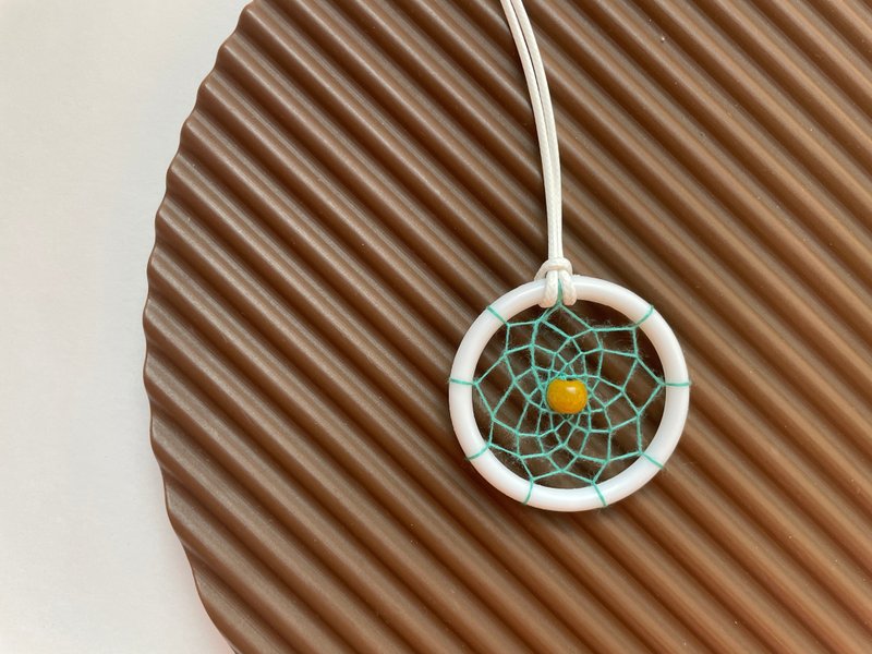 捕夢網//項鏈//綠 - 項鍊 - 其他材質 綠色