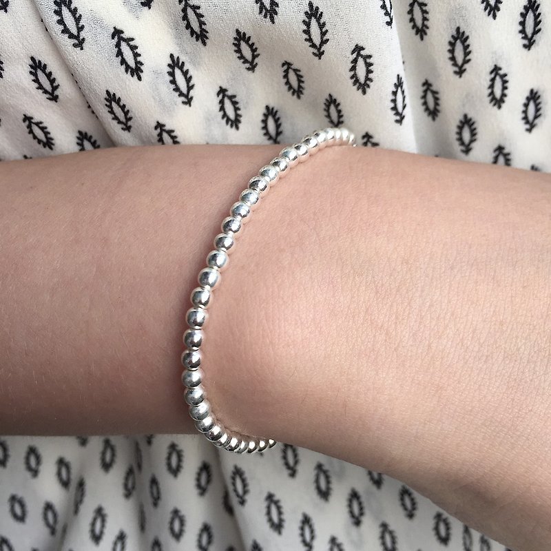 Sterling Silver Ball Bracelet | Friendship Bracelet | Ball Bracelet - Bracelets - Silver Silver