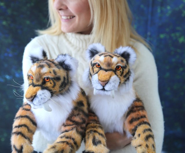 Realistic tiger toy on sale