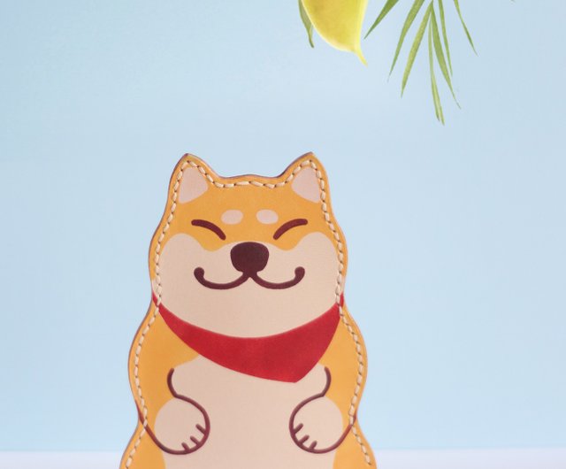  Cute Shiba Inu Dog Print Badge Holder Retractable