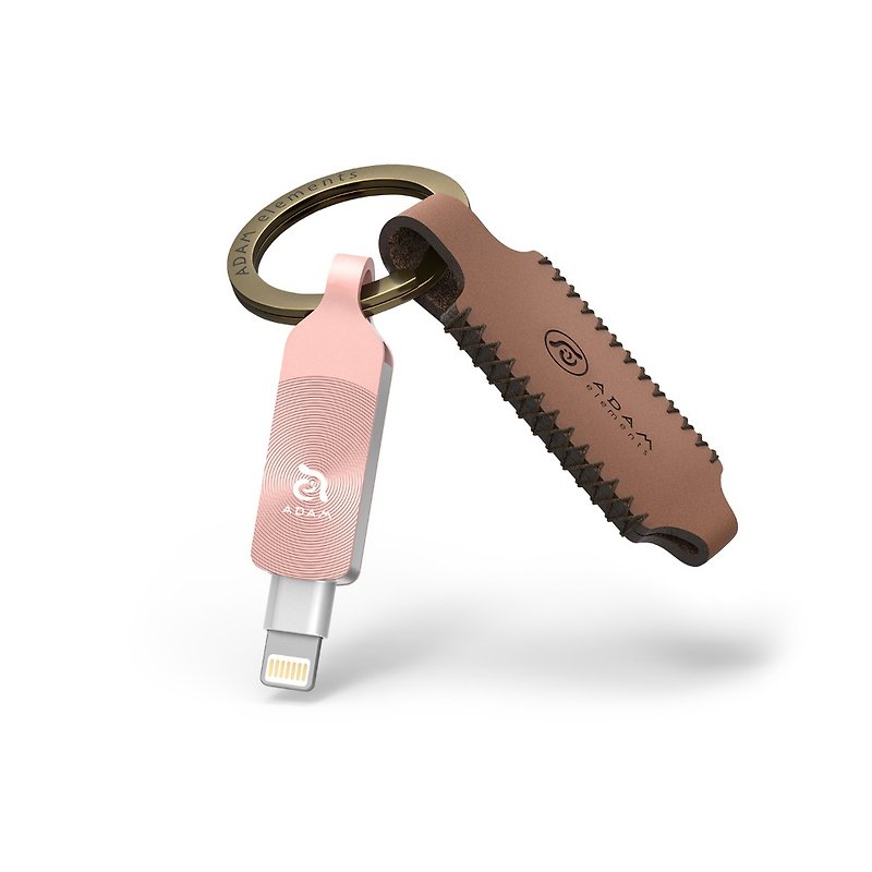 iKlips DUO+ 128GB 蘋果iOS USB3.1雙向隨身碟 玫瑰金 - USB 手指 - 其他金屬 粉紅色