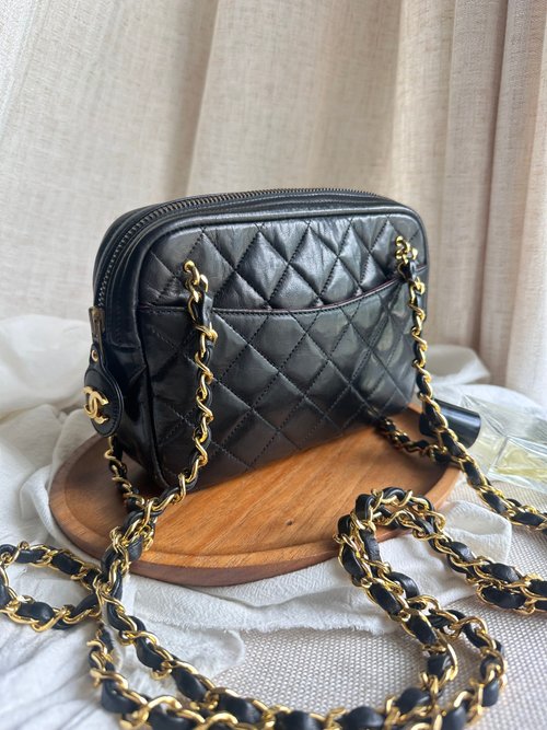 Be Femi Vintage 珍藏中古選物 Chanel Vintage 中古雙鏈流浪相機包