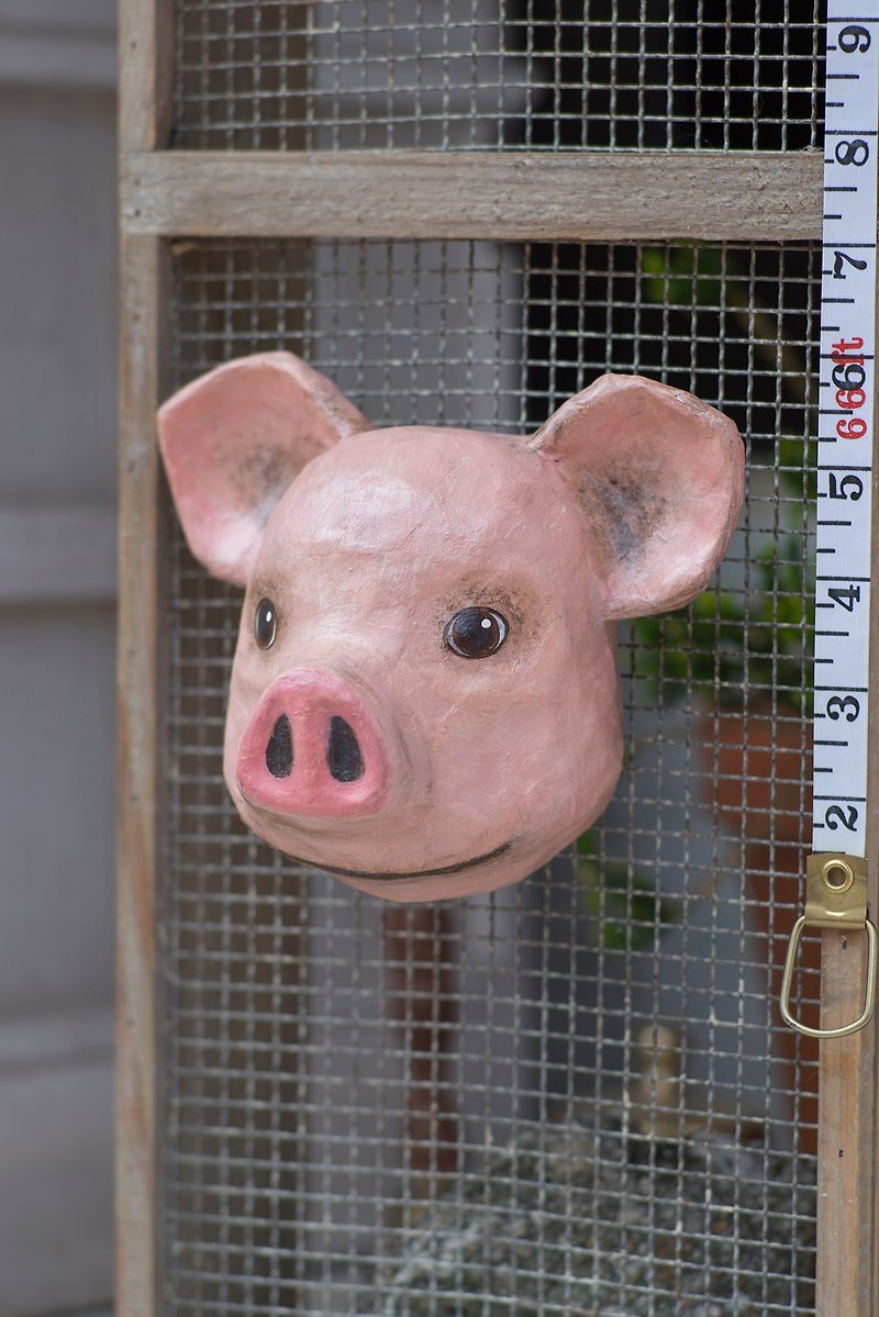 Wall Decoration - Pig - Wall Décor - Paper Pink