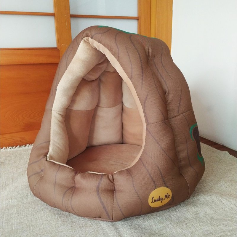 Xiaoshudong-Cat Nest Pet Bed - Bedding & Cages - Polyester Brown