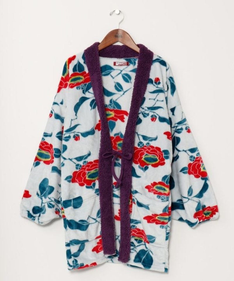 【熱門預購】超保暖日本花卉浮世繪貓狗刷毛家居服(4色)7CKP4302 - 睡衣/居家服 - 其他材質 