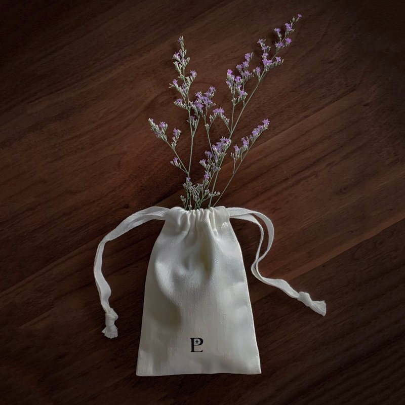 Add-on purchase | Brand packaging | Herringbone drawstring pockets - Other - Cotton & Hemp White