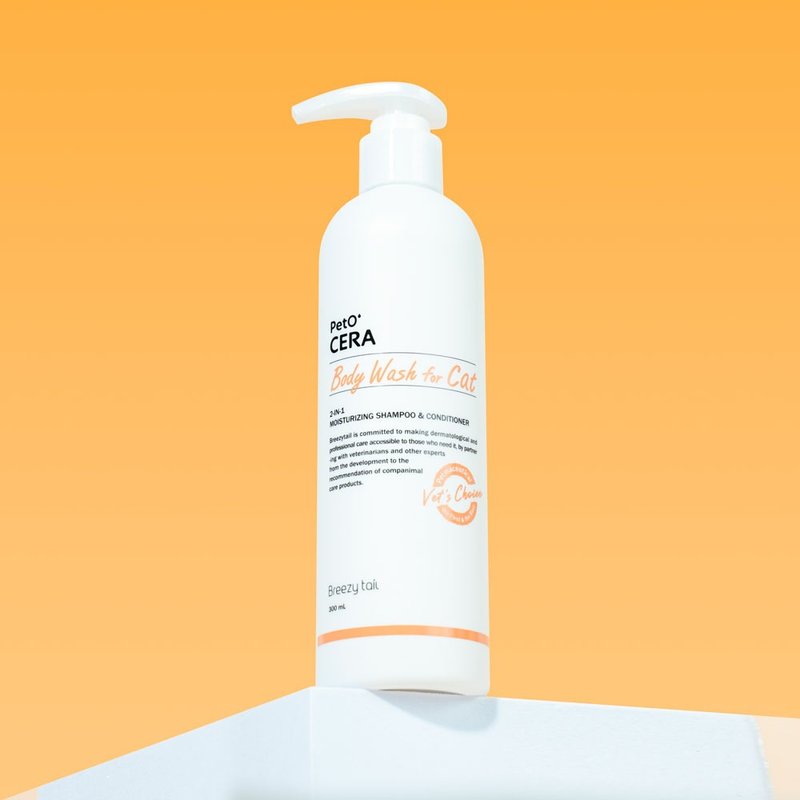 【貓用品】Breezytail 肌本呵護-貓用貓薄荷沐浴露 300ml - 寵物沐浴乳/洗毛精 - 濃縮/萃取物 