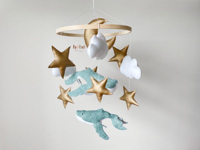Ocean Mobile, Whale Baby Mobile, Crib Mobile, Baby Shower, Ocean